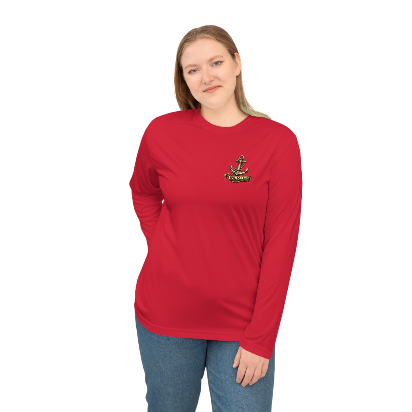 Livin' Salty Anchor Long Sleeve Performance