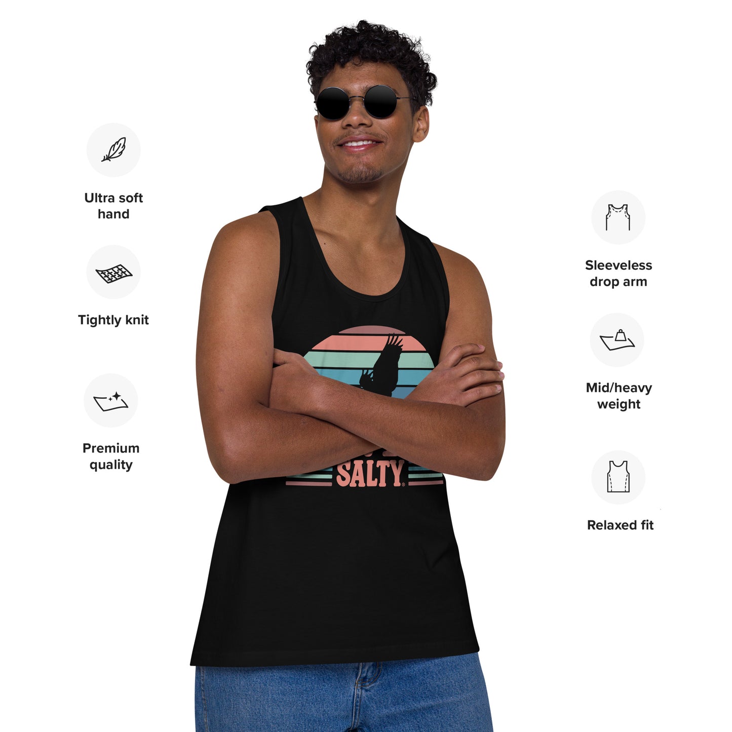 Men’s LIVIN SALTY Pelican tank top