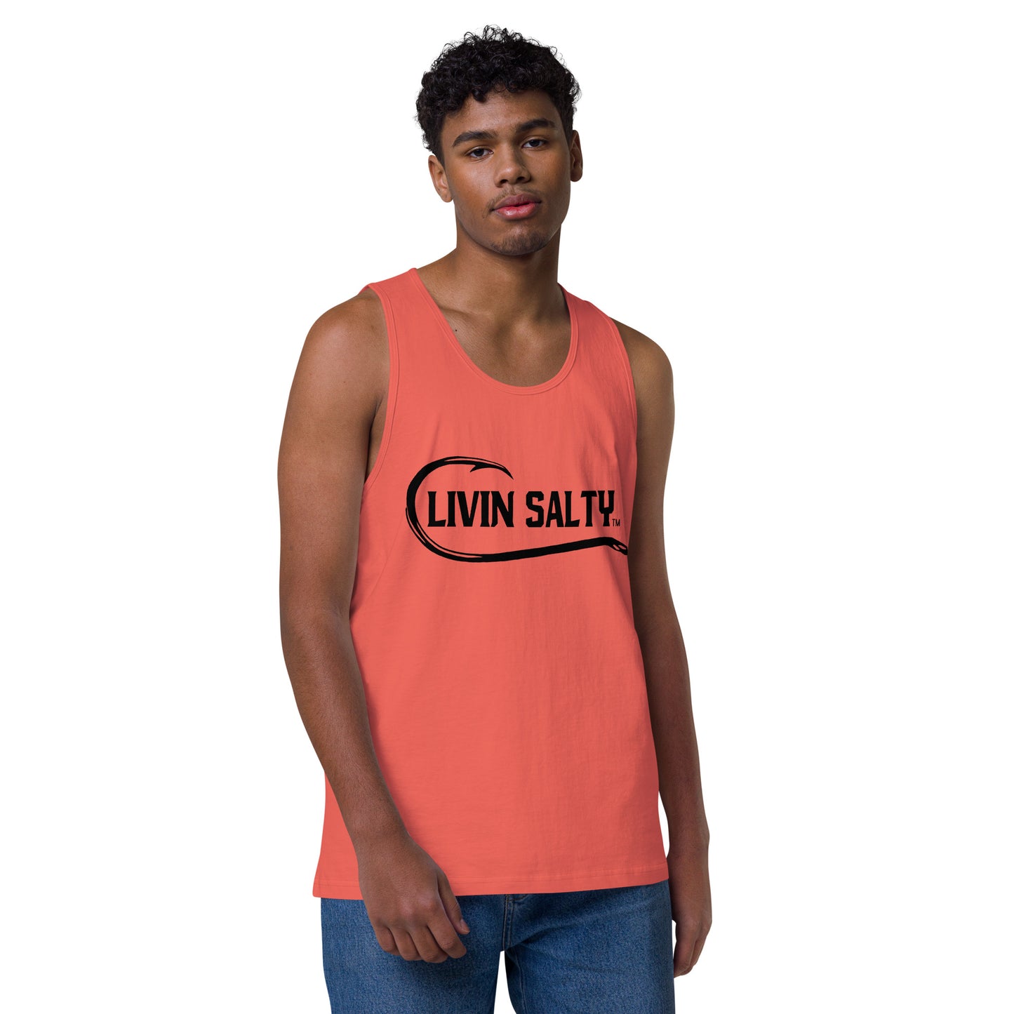 Men’s LIVIN SALTY with hook tank top