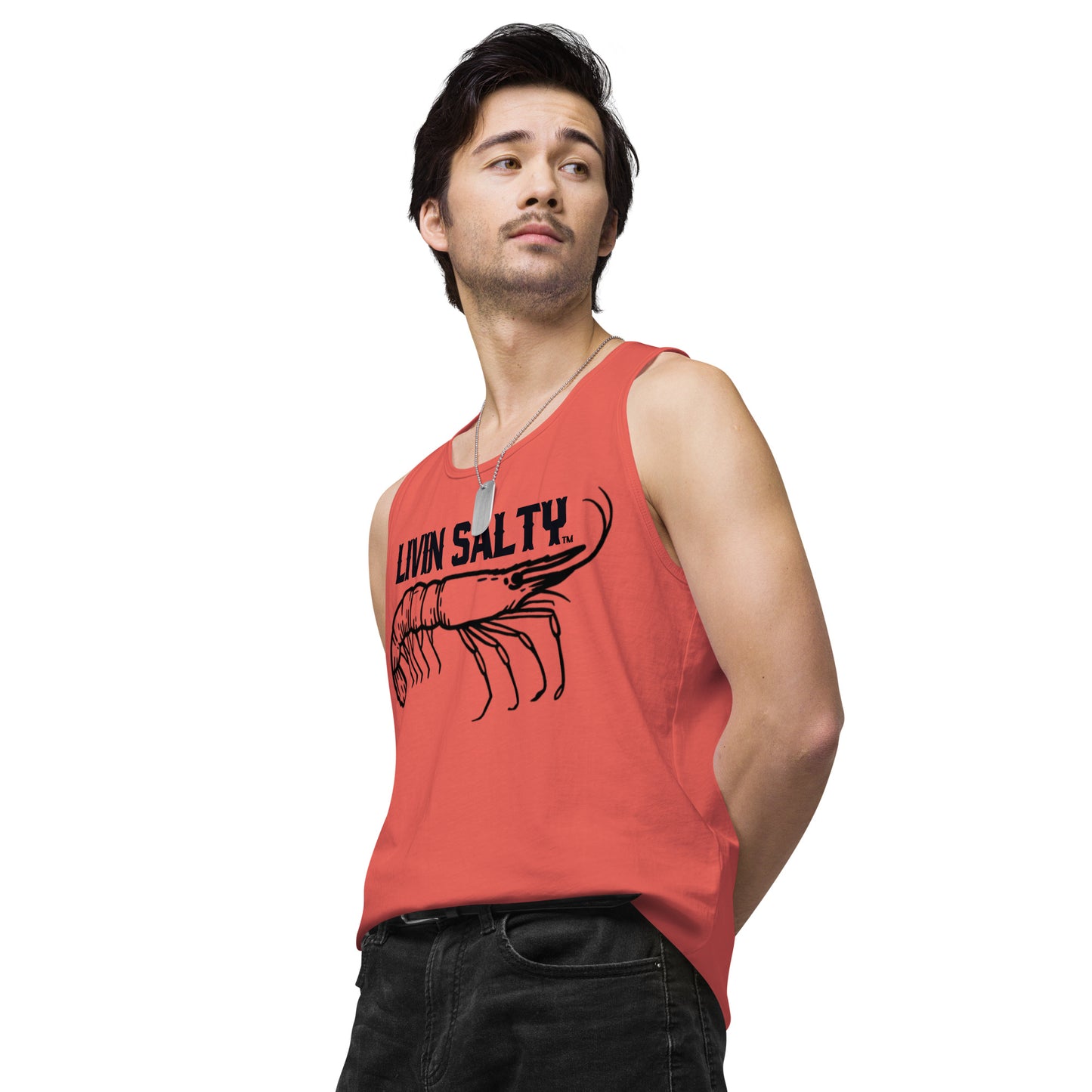 Men’s LIVIN SALTY Shrimp tank top