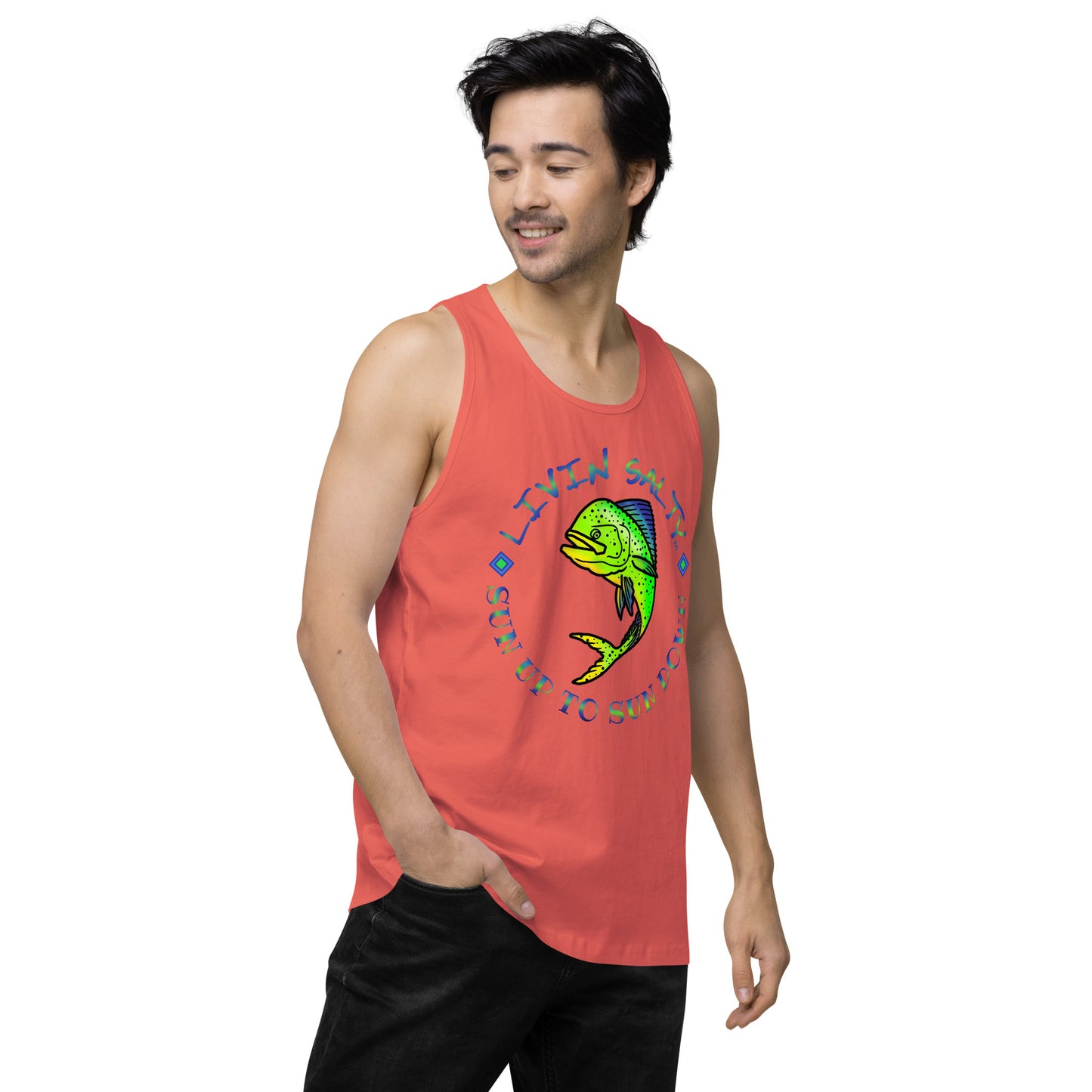 Men’s LIVIN SALTY Mahi tank top