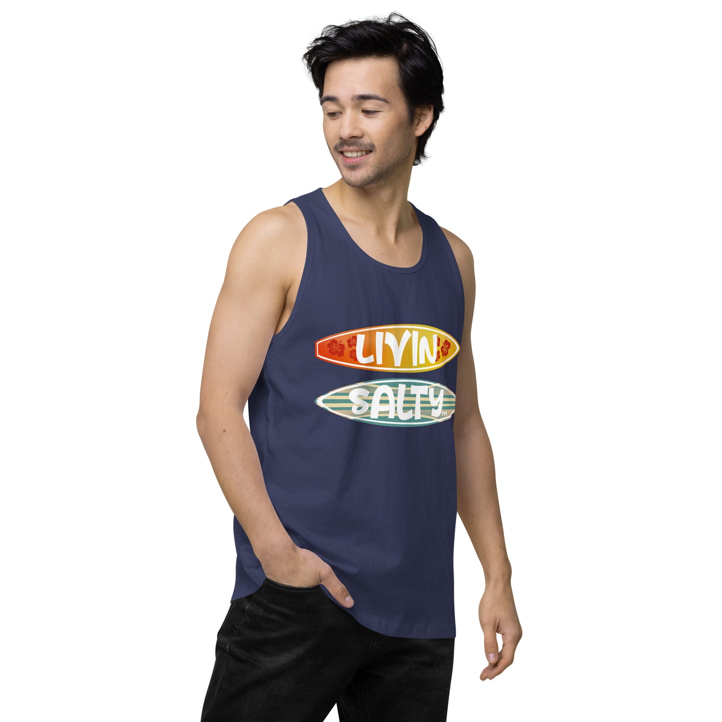 Men’s Surf Board LIVIN SALTY tank top