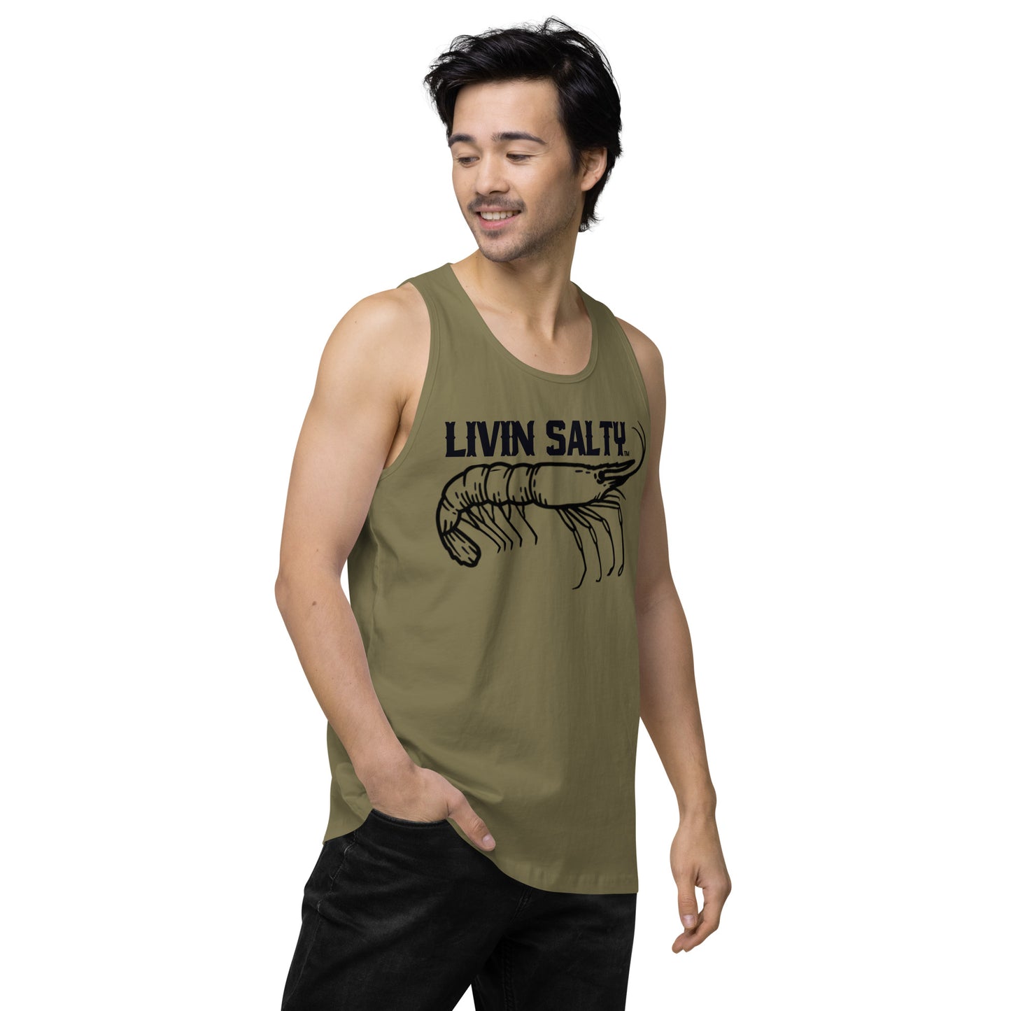 Men’s LIVIN SALTY Shrimp tank top
