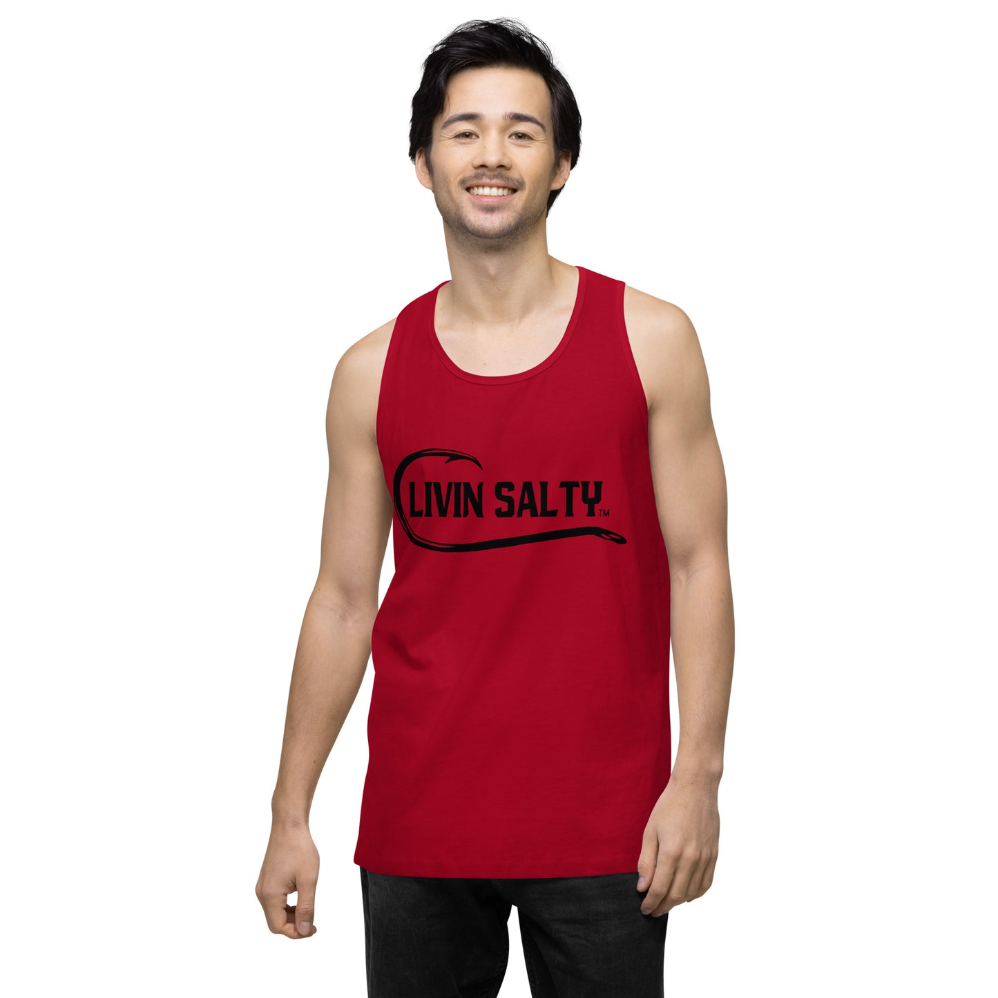 Men’s LIVIN SALTY with hook tank top