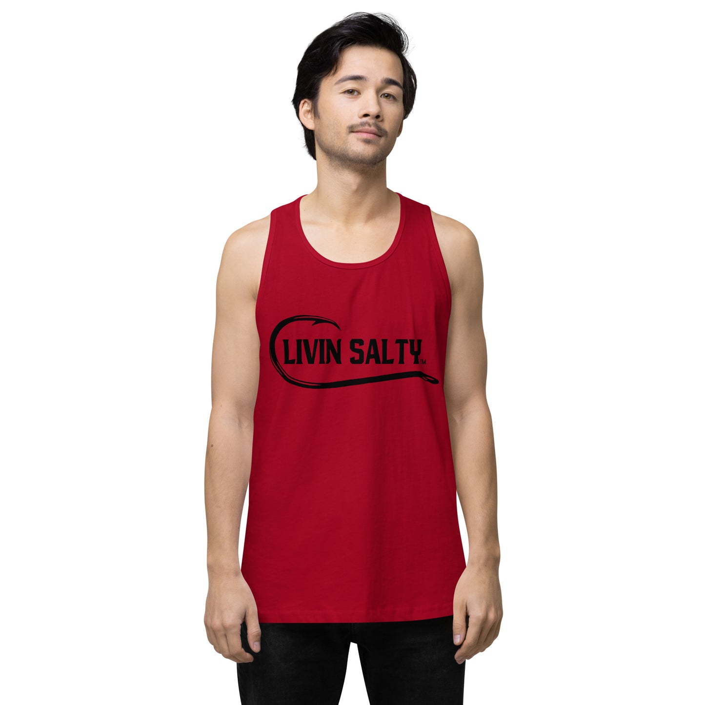 Men’s LIVIN SALTY with hook tank top
