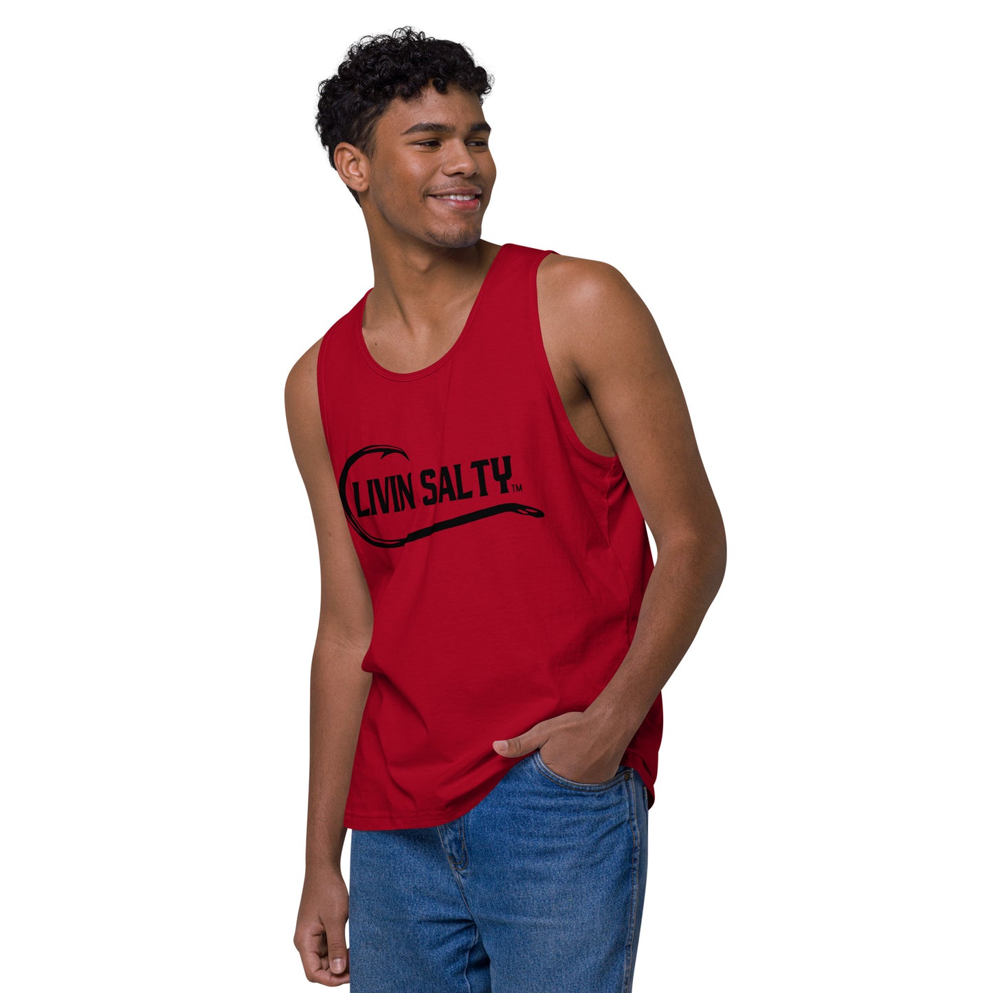 Men’s LIVIN SALTY with hook tank top