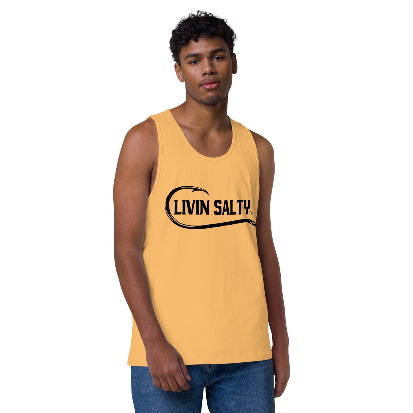 Men’s LIVIN SALTY with hook tank top