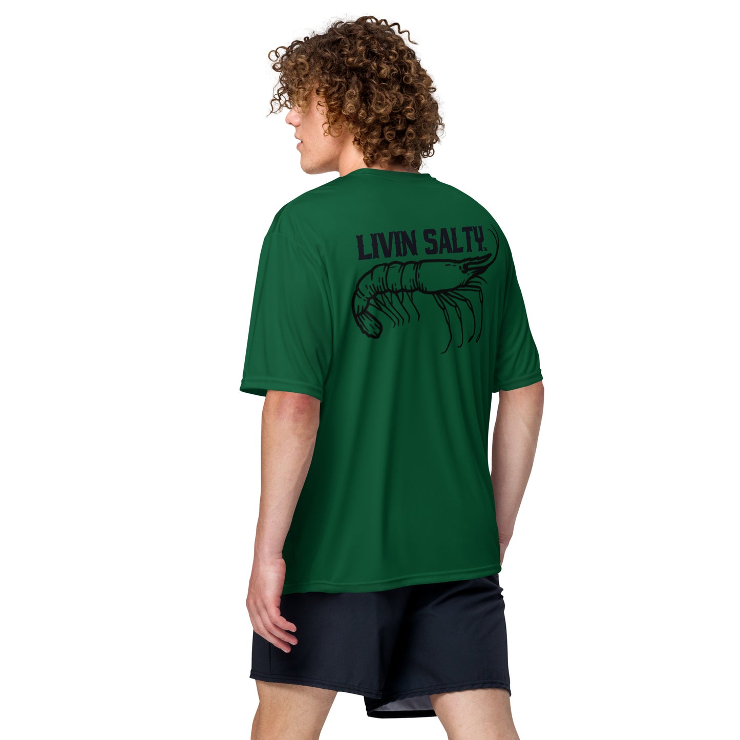 Dry fit LIVIN SALTY Shrimp shirt