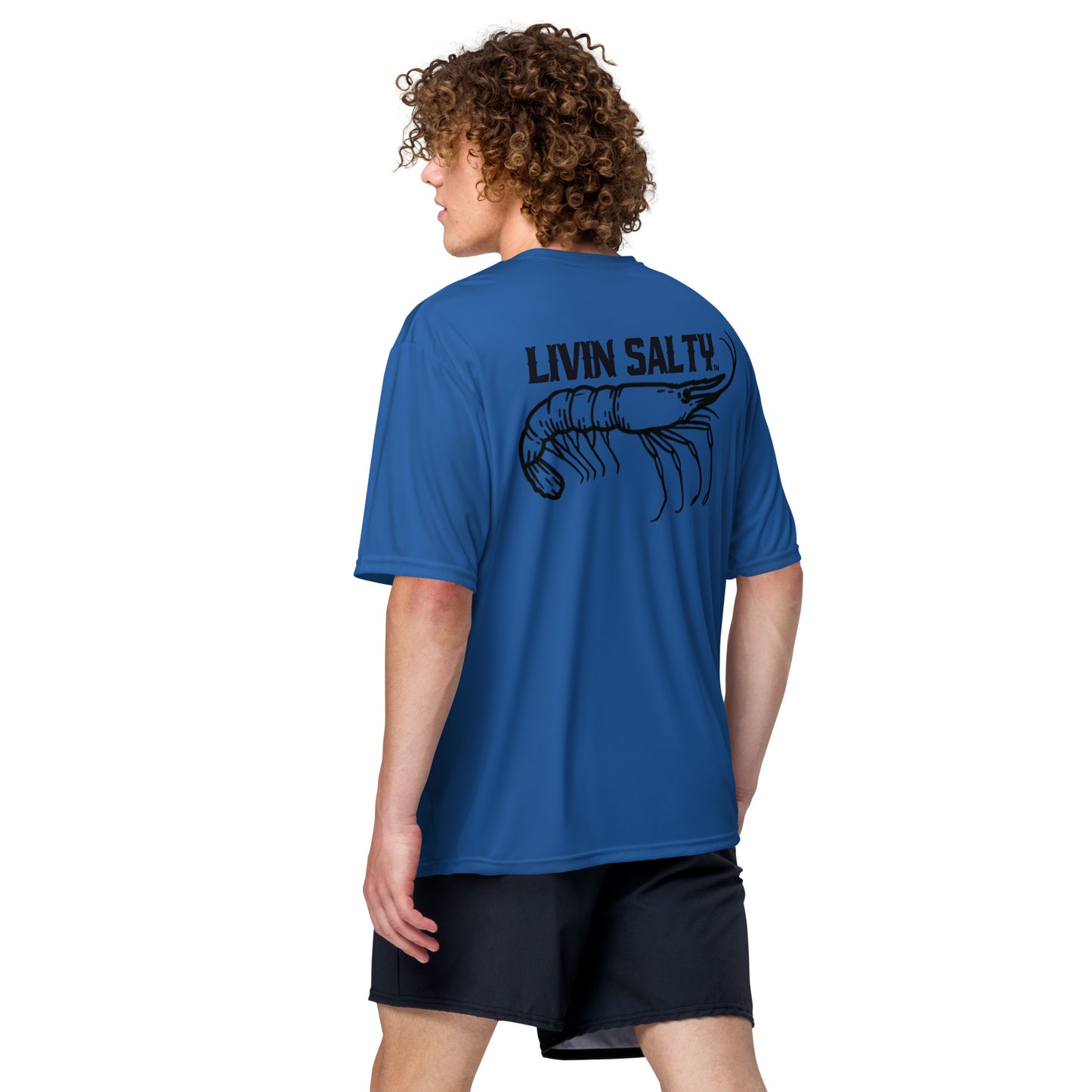 Dry fit LIVIN SALTY Shrimp shirt
