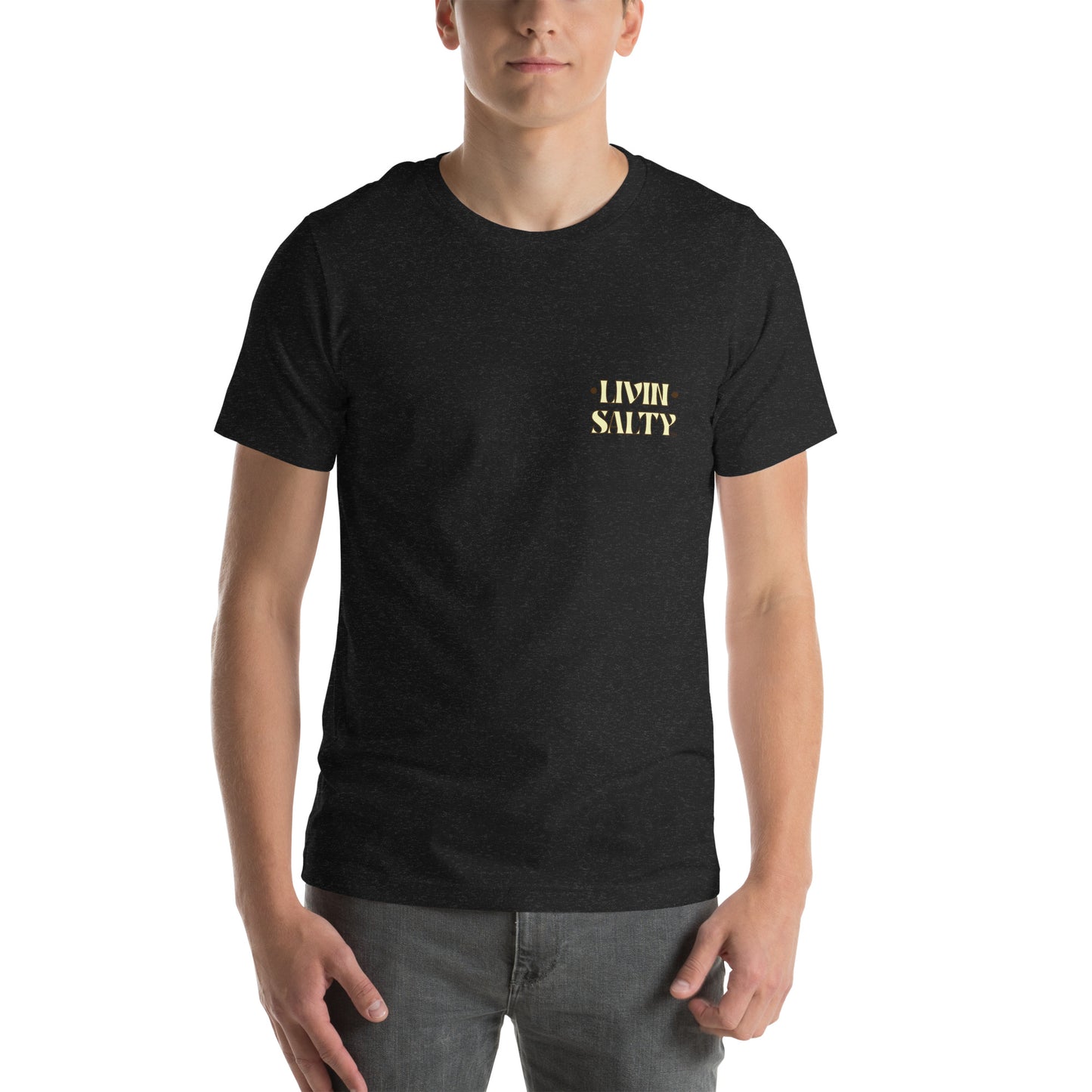 Cotton LIVIN SALTY Round Surfboard t-shirt